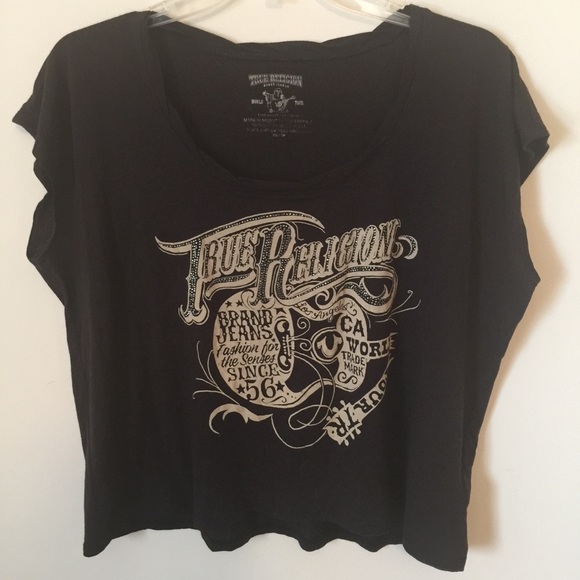 True Religion Tops - Black True Religion shirt with bling. Size XS